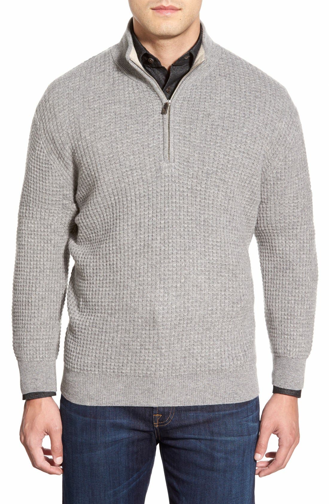 waffle quarter zip