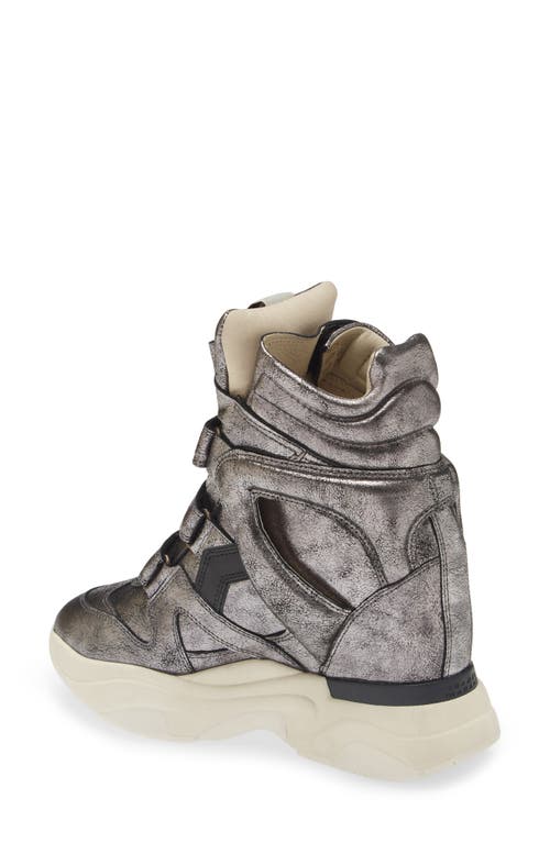 Shop Isabel Marant Festive Balskee Sneaker In Silver