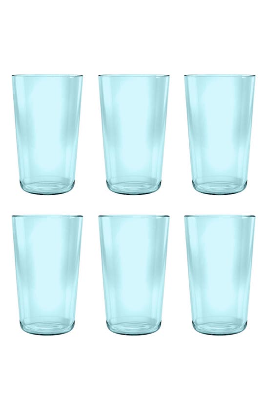 Tarhong Simple Jumbo 21.4 Oz. Aqua Plastic Glasses