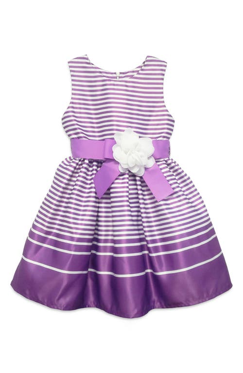 Shop Joe-ella Stripe Nautical Party Dress In Purple