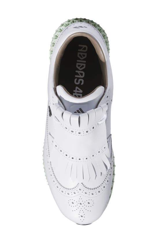 Shop Adidas Golf Mc87 Adicross 4d Spikeless Golf Shoe In White/ Silver/ Black