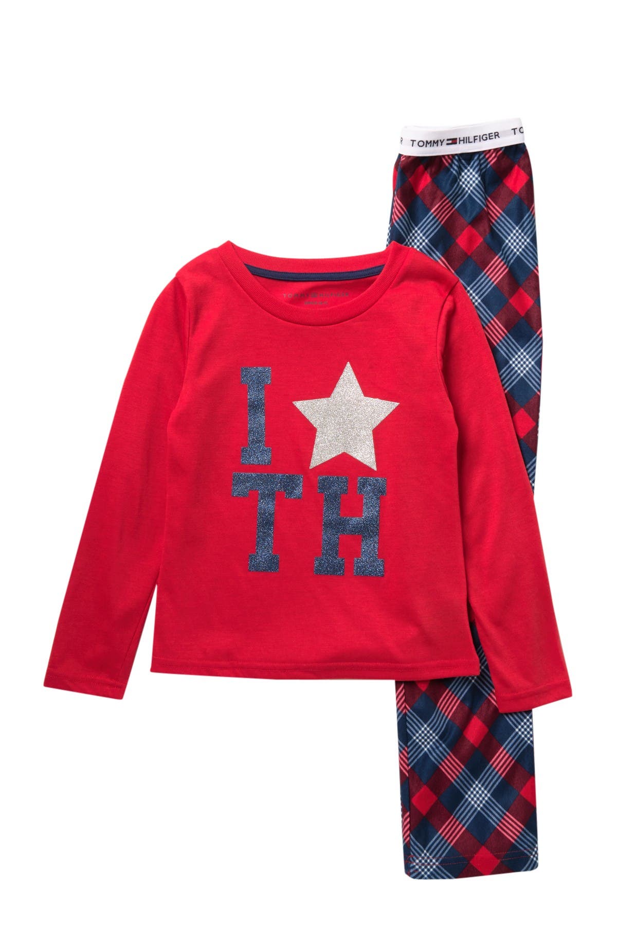 tommy hilfiger logo pajamas