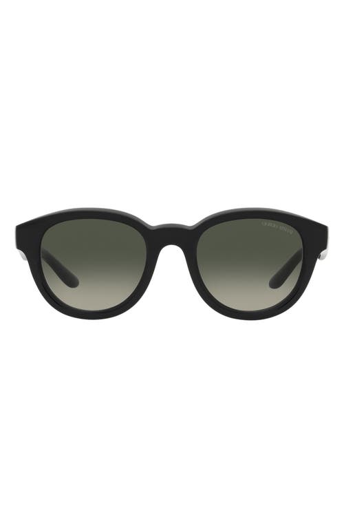 49mm Gradient Small Phantos Sunglasses in Black