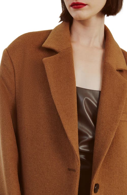 Shop Bardot Structured Oversize Coat In Camel