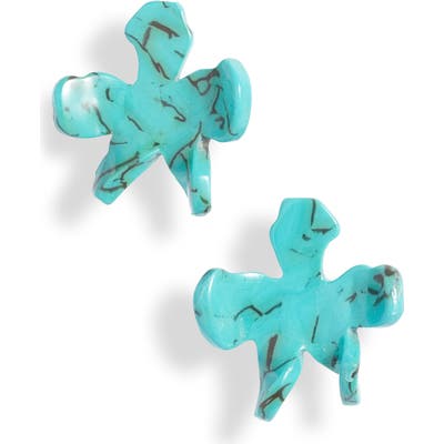 Lele Sadoughi Lily Button Earrings