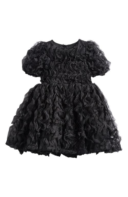 Rock Your Baby Kids' Ruffle Tulle Party Dress in Black 