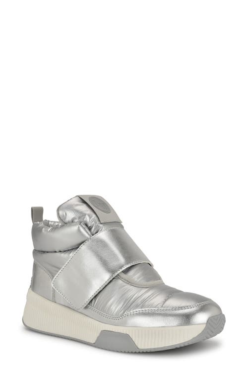 Shop Nine West Tumble High Top Sneaker In Silver