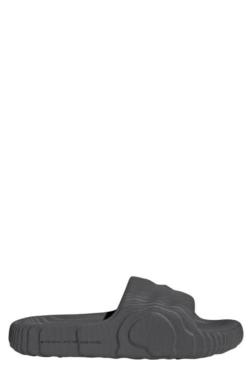 Shop Adidas Originals Adidas Gender Inclusive Adilette 22 Sport Slide In Grey 1/core Black