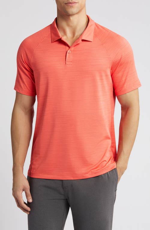 Shop Zella Chip Performance Golf Polo In Red Cayenne