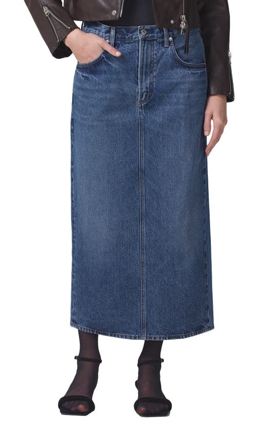 CITIZENS OF HUMANITY PERI ORGANIC COTTON BLEND DENIM SKIRT