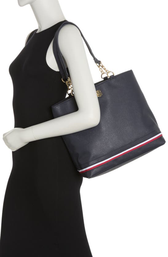 Tommy Hilfiger Joy Tommy Tote Bag In Tommy Navy ModeSens