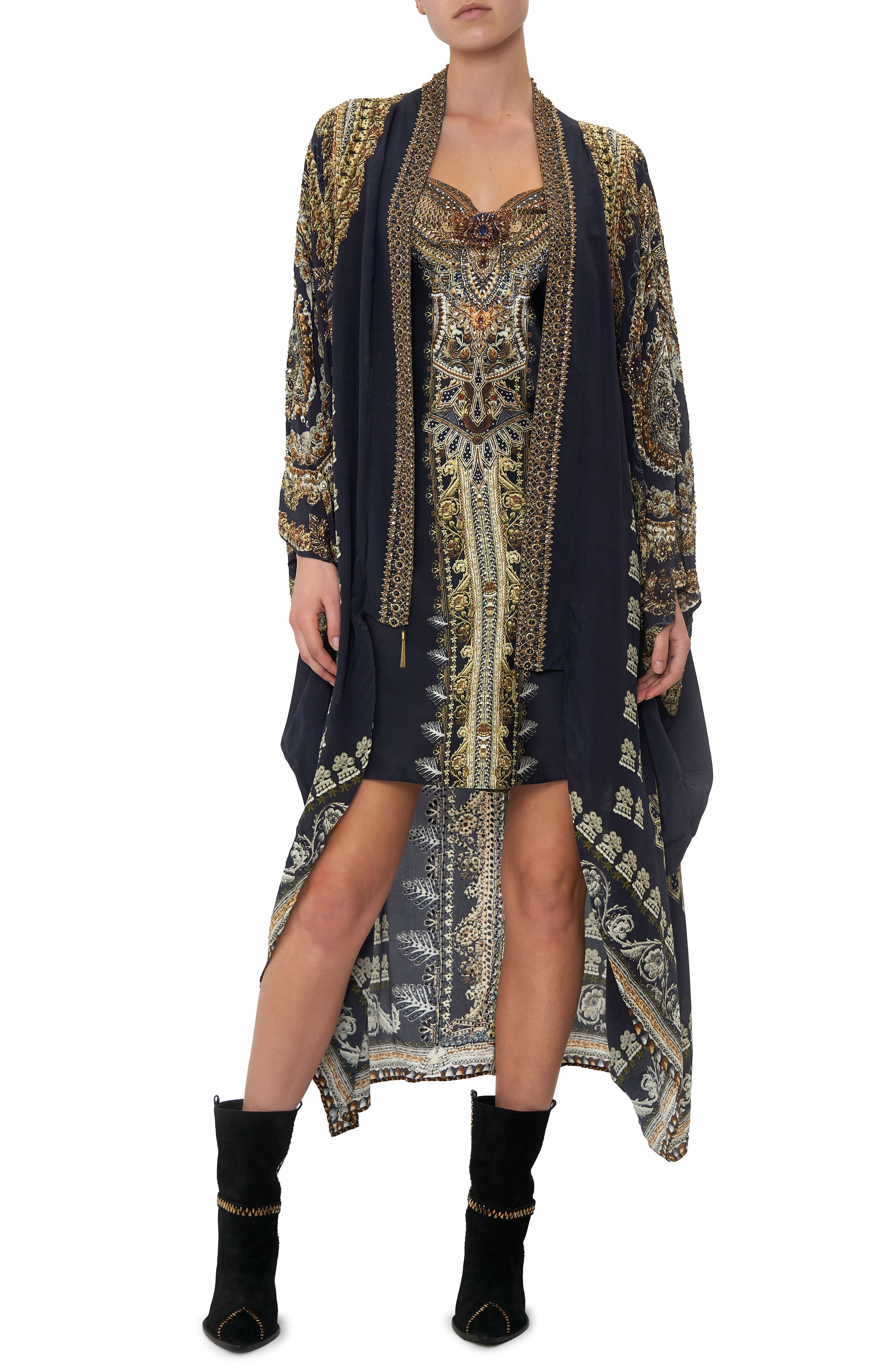 silk cover up jacket