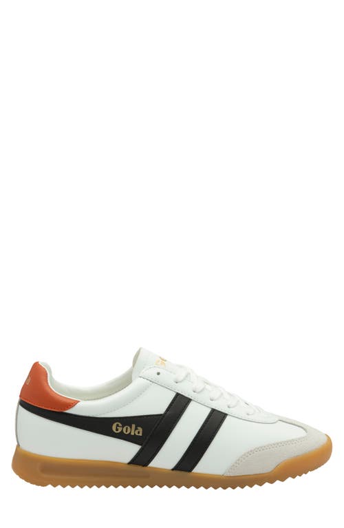 Gola Torpedo Sneaker In White/black/moody Orange
