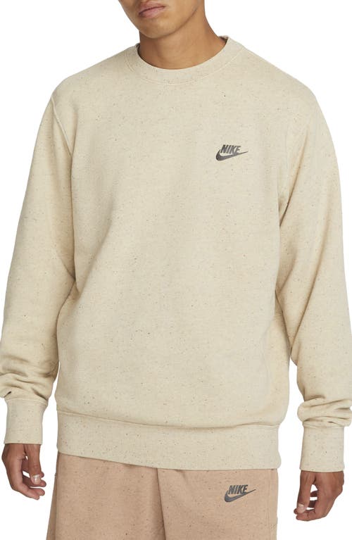 Nike Club Revival Crewneck Sweatshirt in Limestone
