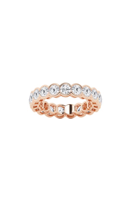 Shop Badgley Mischka Collection 14k Gold Round Lab Created Diamond Eternity Ring In Pink