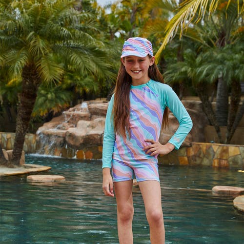 Uv Skinz Active Swim Shorts In Positive Energy