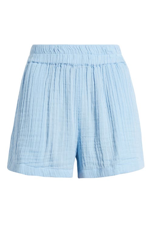 Shop Rip Curl Premium Cotton Gauze Surf Shorts In Mid Blue