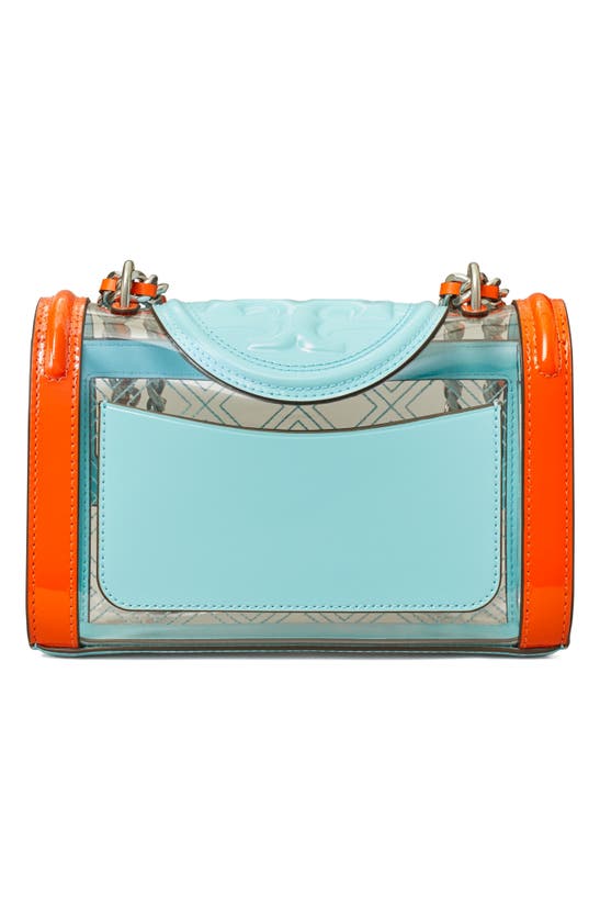 Tory Burch Fleming Small Clear Convertible Shoulder Bag In Blue | ModeSens