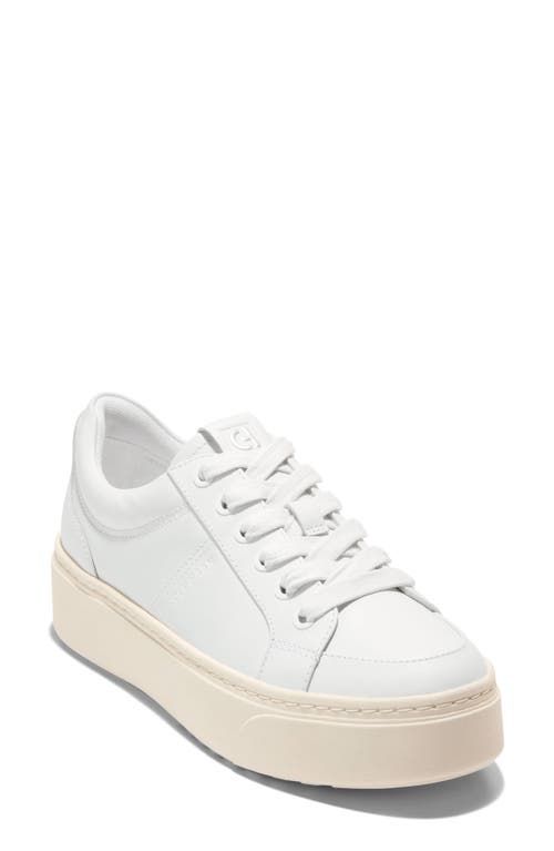Cole Haan Grandpro Max Platform Sneaker In Optic White
