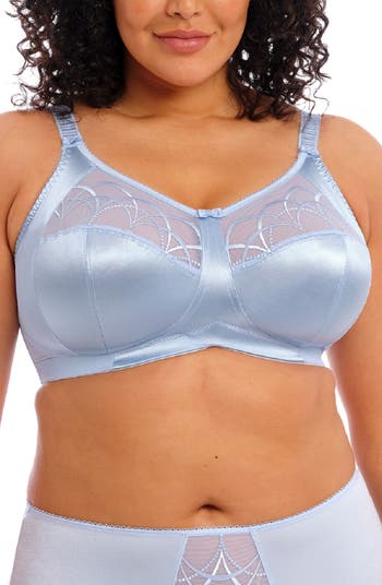 Elomi Womens Cate Wirefree Soft Cup Bra, 40DD, White