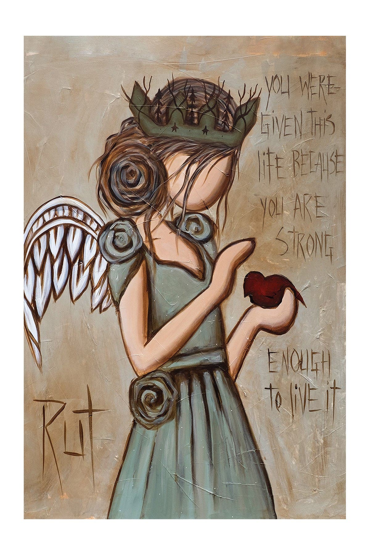 iCanvas Strong Enough by Rut Art Creations Wall Art Nordstrom Rack