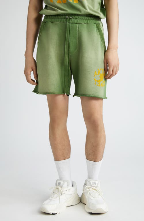 AMIRI Track Sweat Shorts in Green at Nordstrom, Size Small