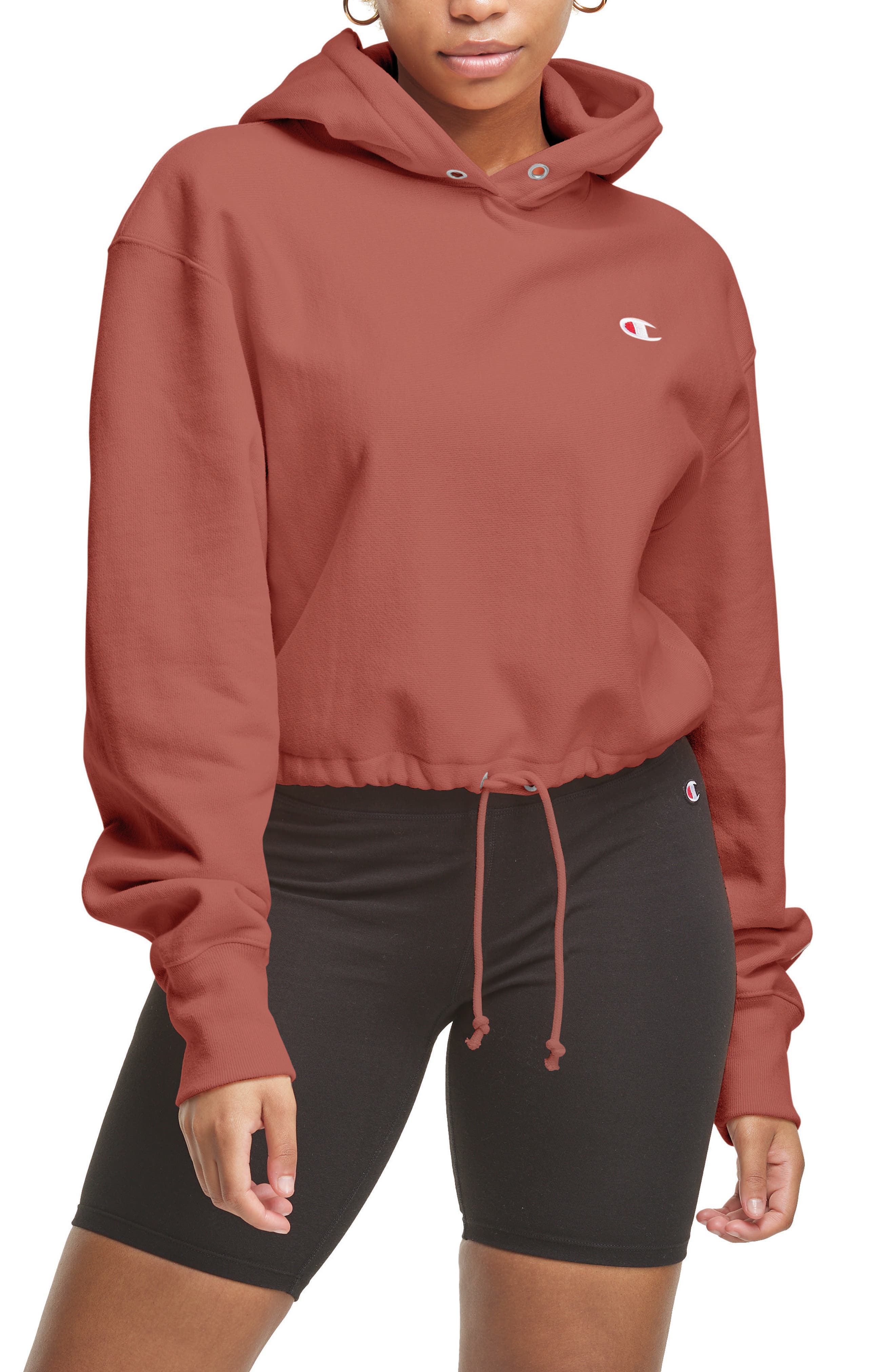 red women's champion hoodie