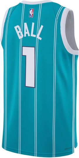 Youth Nike LaMelo Ball Teal Charlotte Hornets Swingman Jersey - Icon Edition