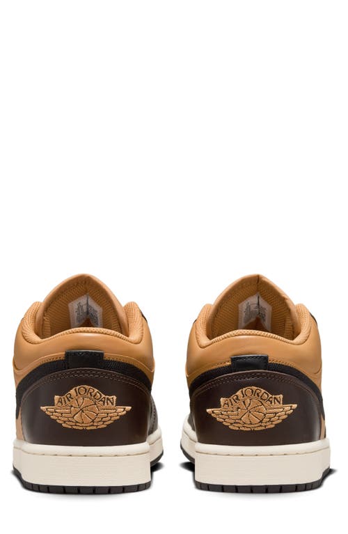 Shop Jordan Air  1 Low Basketball Sneaker In Flax/black/brown