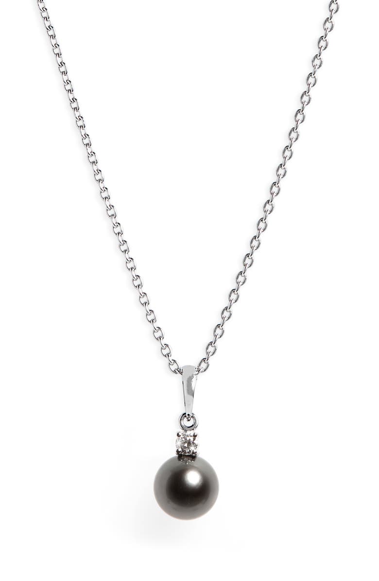 Black cultured pearl necklace Clearance