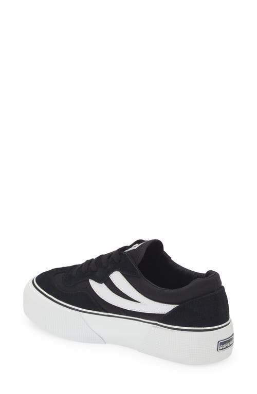 Shop Superga 3041 Revolley Colorblock Platform Sneaker In Black-white