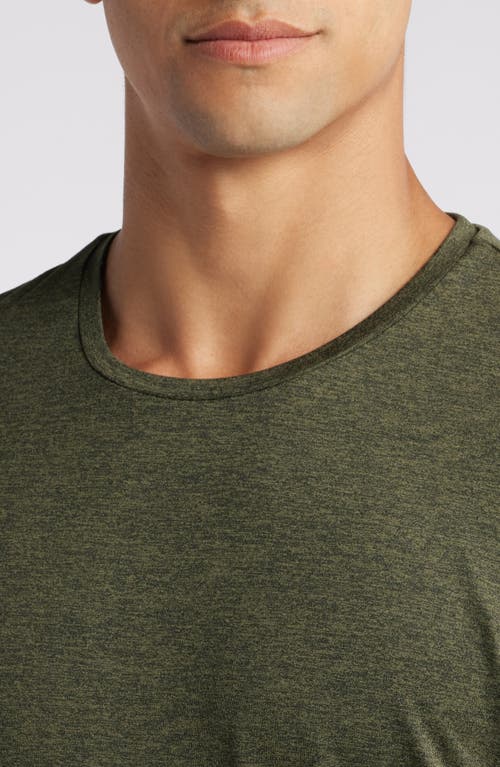 Shop Zella Restore Soft Performance T-shirt In Olive Night