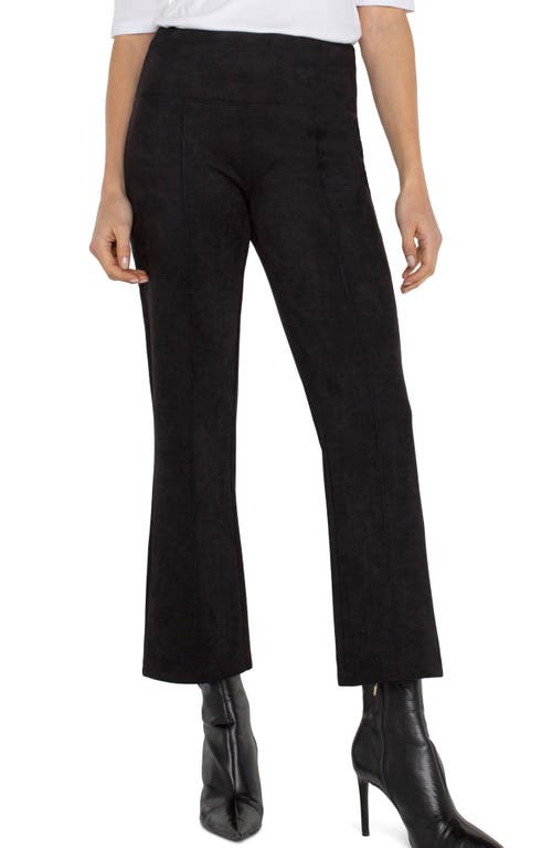 Shop Liverpool Pearl Crop Flare Pants In Black