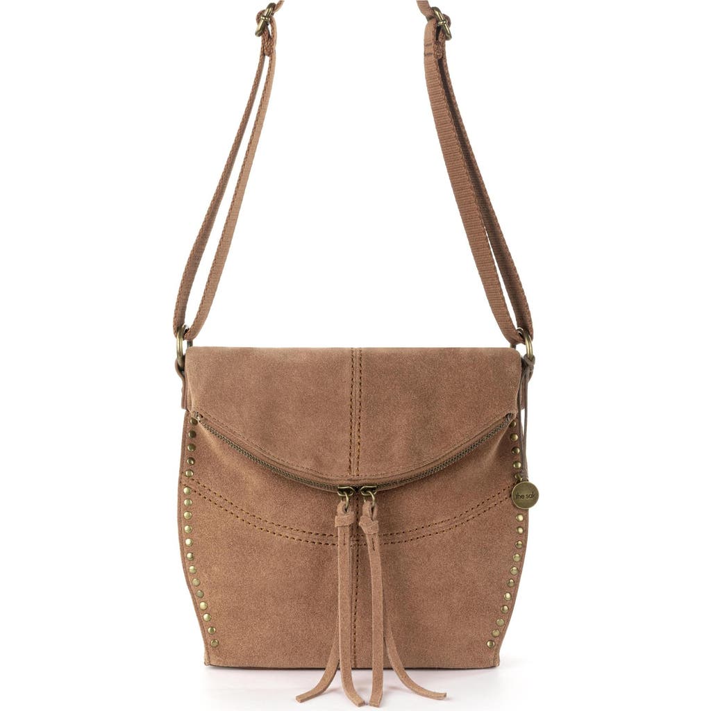 The Sak Silverlake Leather Crossbody Bag In Tobacco Suede