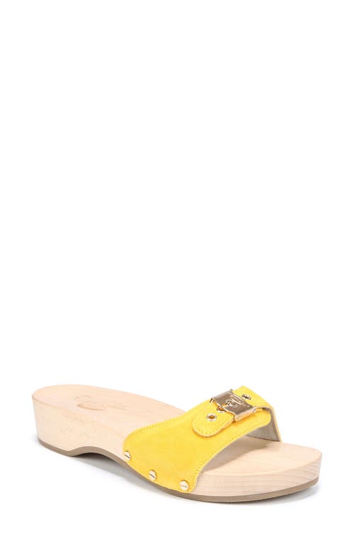 Dr. Scholl's Original Collection Platform Slide Sandal in Yellow at Nordstrom, Size 9