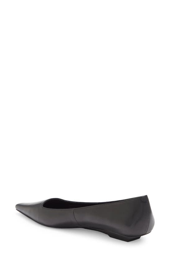 Shop Jeffrey Campbell Pistil Pointed Toe Flat In Black