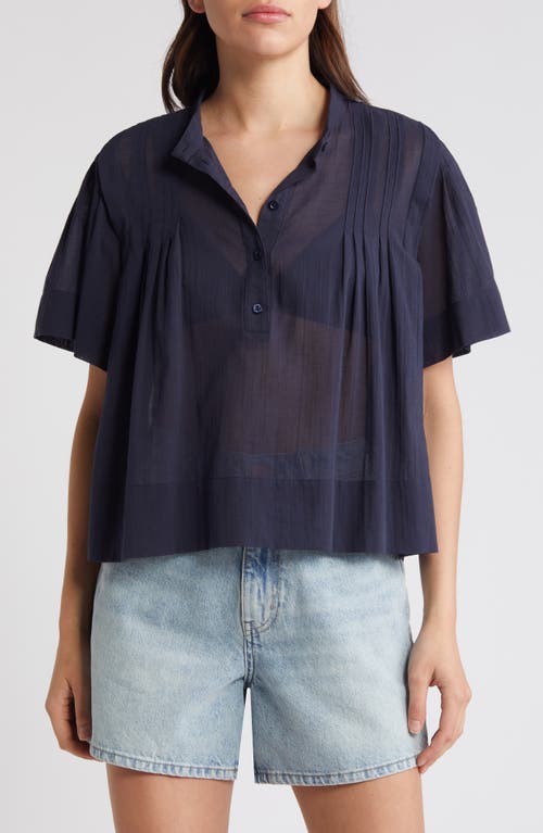 FRAME Pintuck Front Button Top at Nordstrom,
