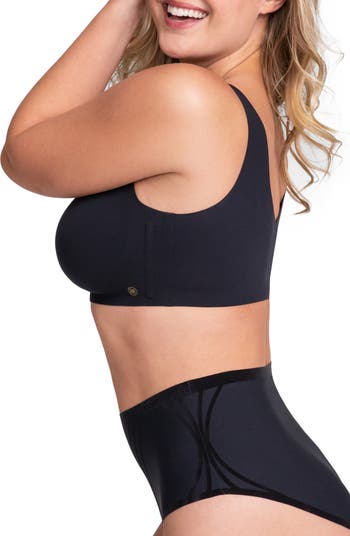 Honeylove - Not only do you get the same lift and support as a traditional  bra, but the V-Neck Bra's seamless design and smoothing microfabric make bra  bulge a thing of the