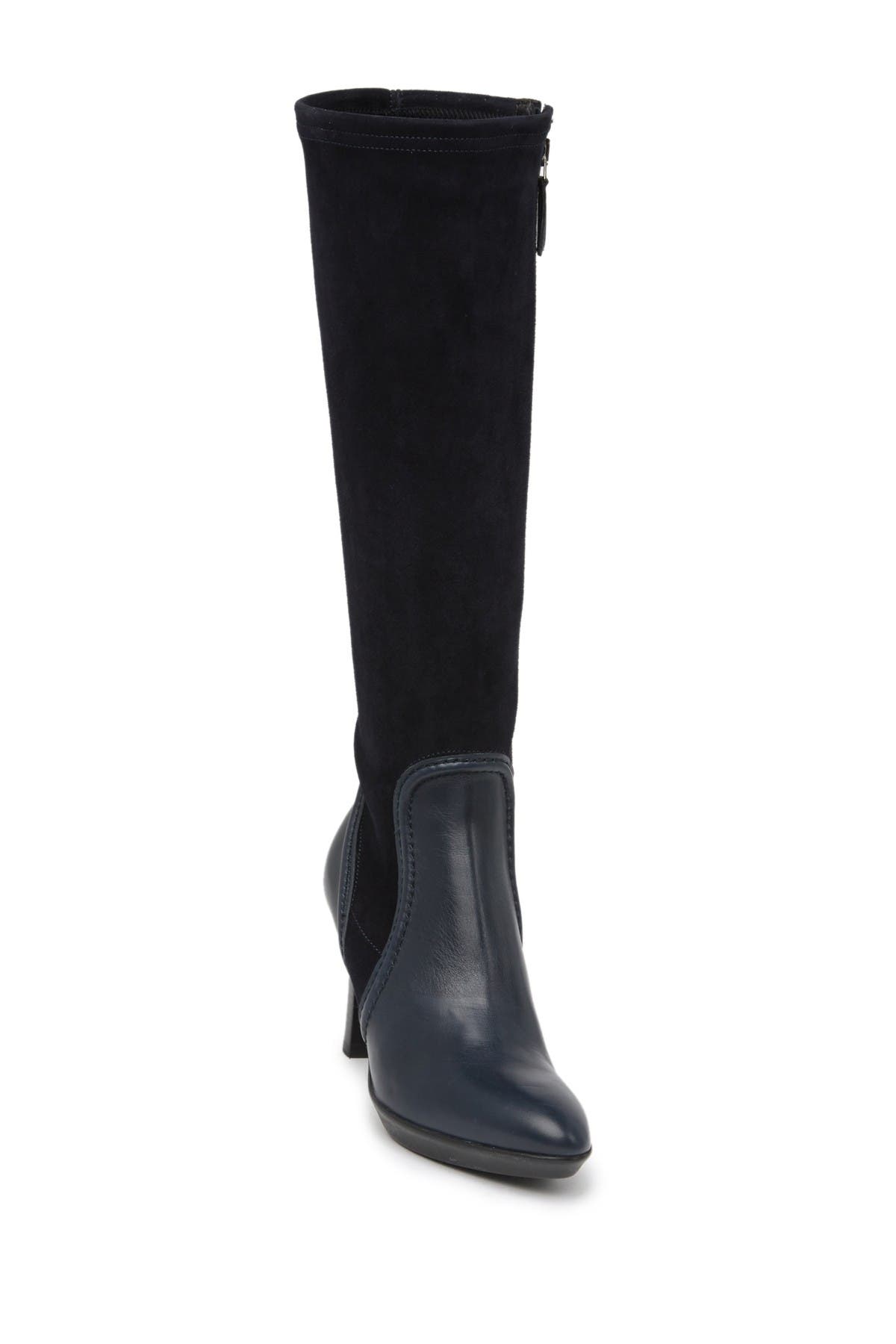 Aquatalia Rosanne Tall Leather Stretch Boot Nordstrom Rack
