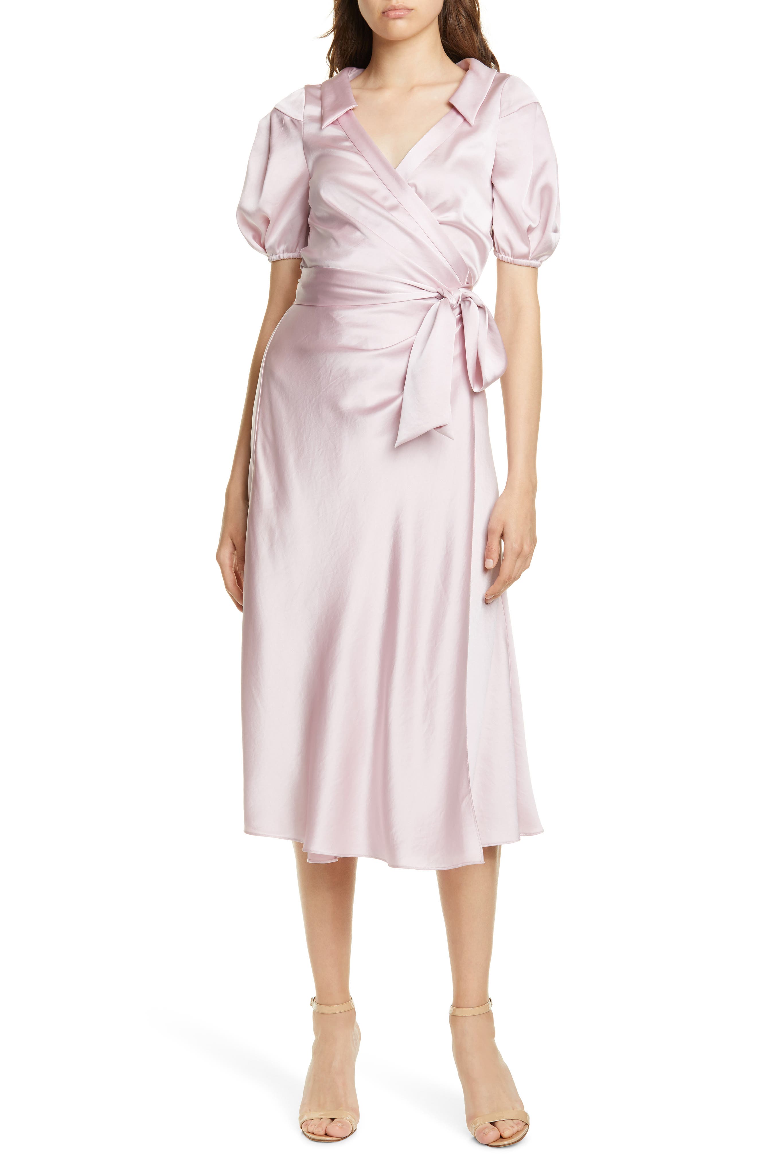 Dvf Valentina Wrap Midi Dress, Purple