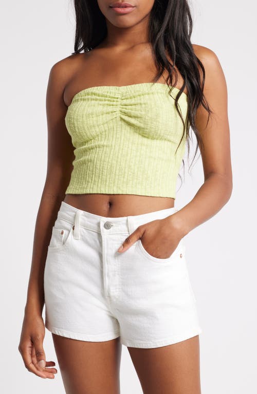 Shop Billabong Kora Knit Tube Top In Lime Zest