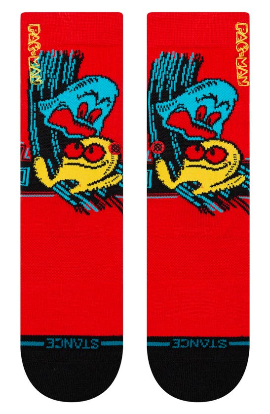 Shop Stance Kids' Pac-man™ Waka Waka Waka Crew Socks In Red