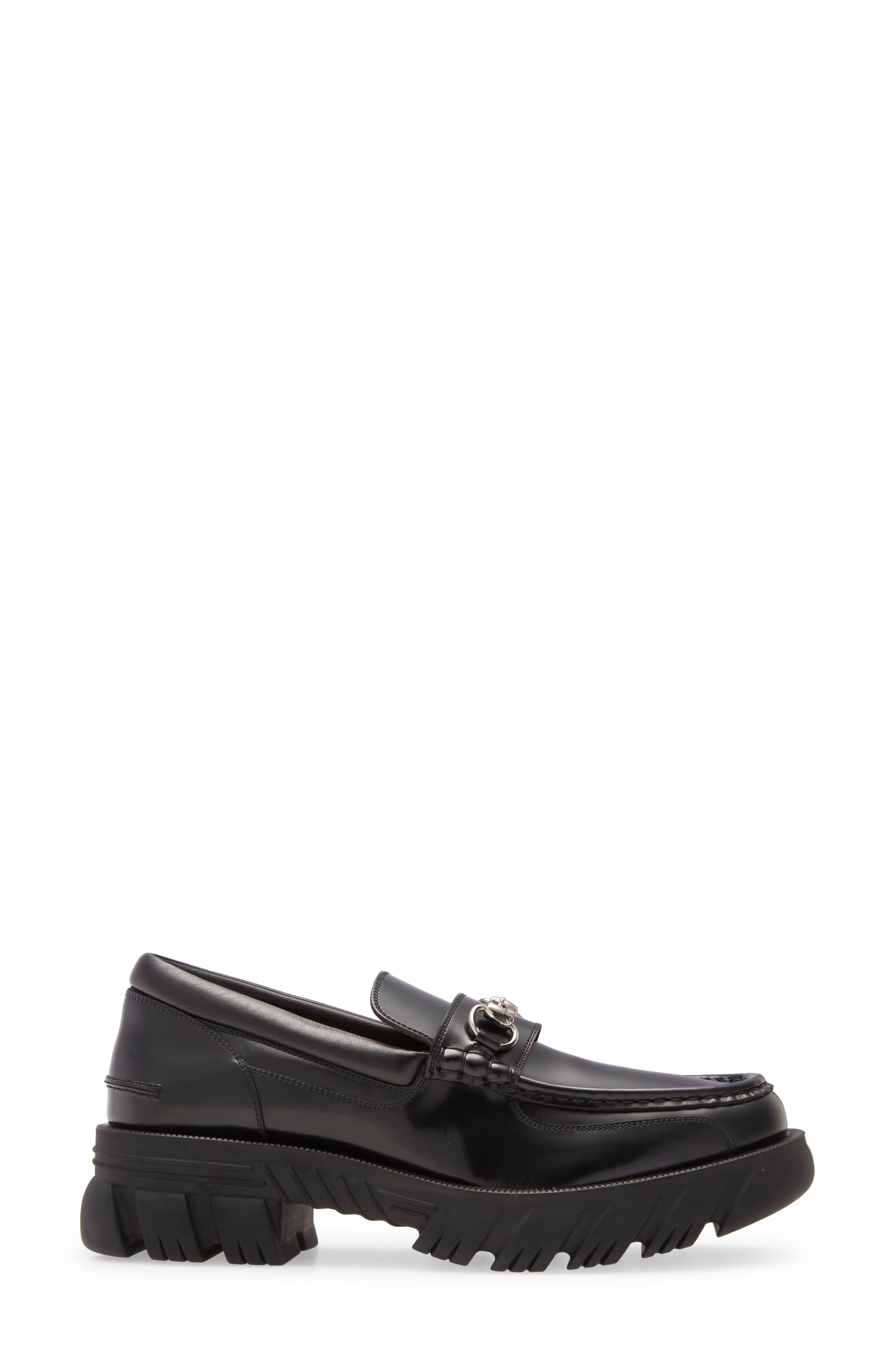 womens gucci lug sole loafers