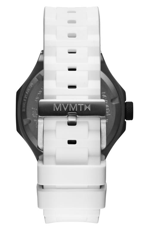 MVMT MVMT RAPTOR AUTOMATIC SILICONE STRAP WATCH, 46.5MM 