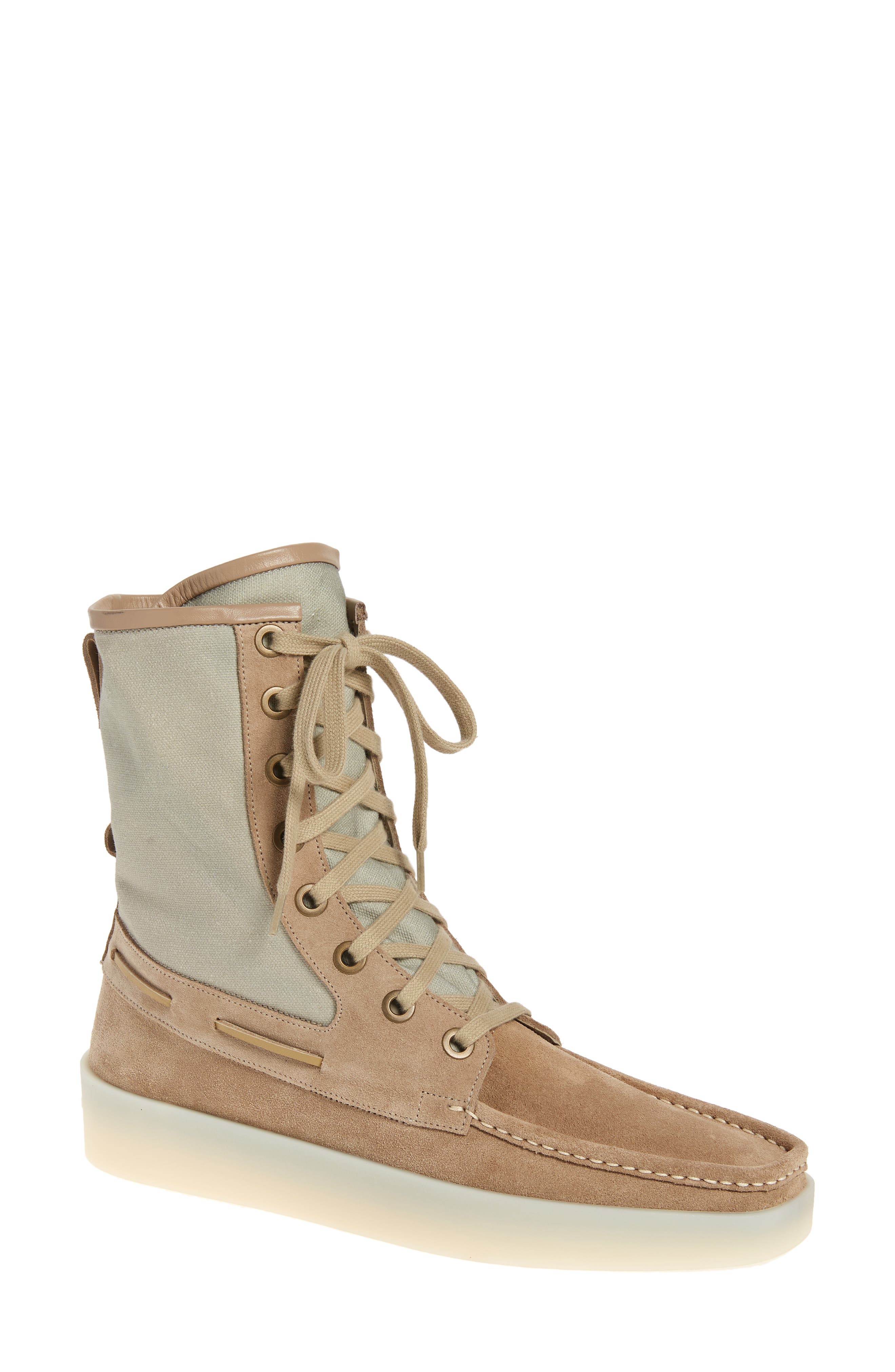 Fear of God Boat Lace-Up Boot in Daino at Nordstrom, Size 9.5W-10Us