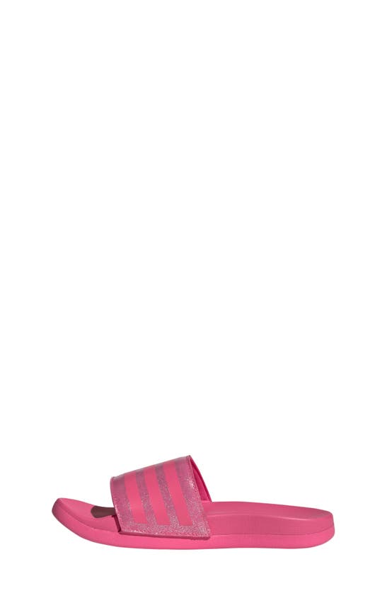 Adidas Originals Girls Adidas Adilette Comfort Slides In Pulse Magenta/ Bliss Pink