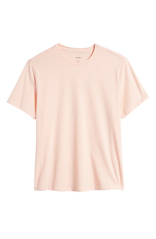 Shop Open Edit Crewneck Stretch Cotton T-shirt In Pink Beach