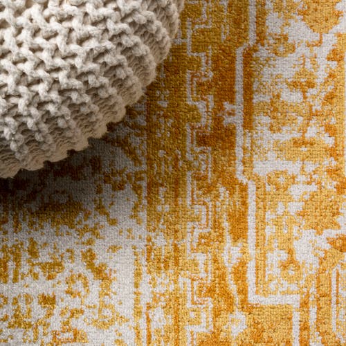 Jonathan Y Audrey Bohemian Ornate Medallion Area Rug In Orange/white