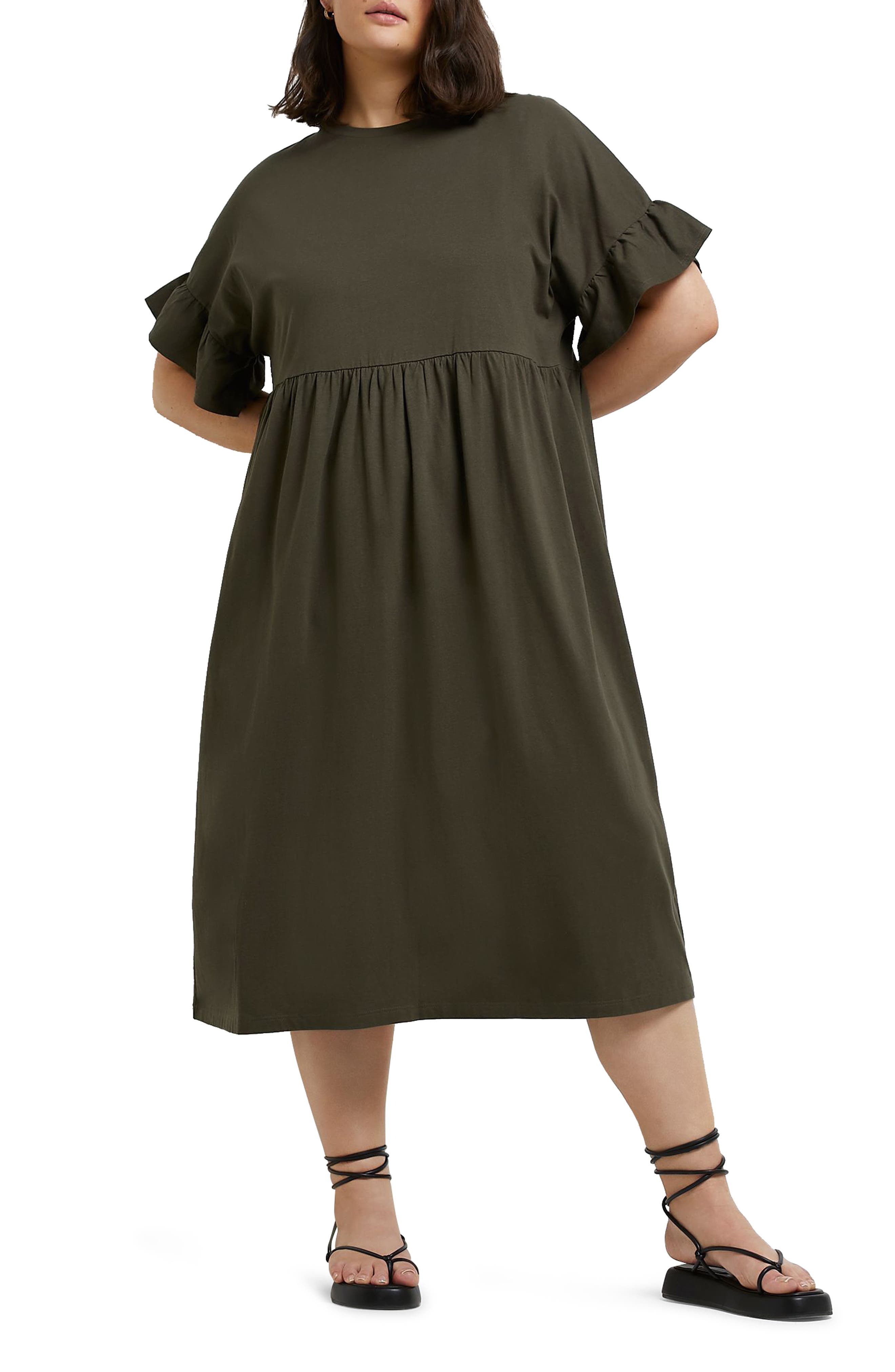 midi shift dress plus size