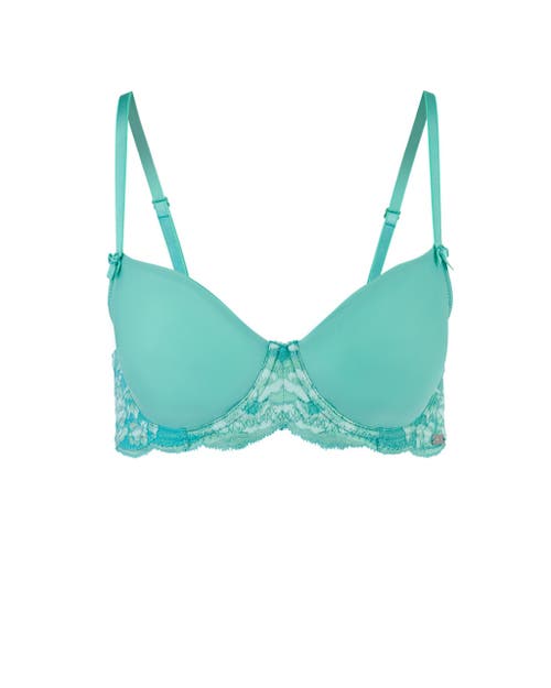 Adore Me Missy Unlined Demi Bra In Medium Green
